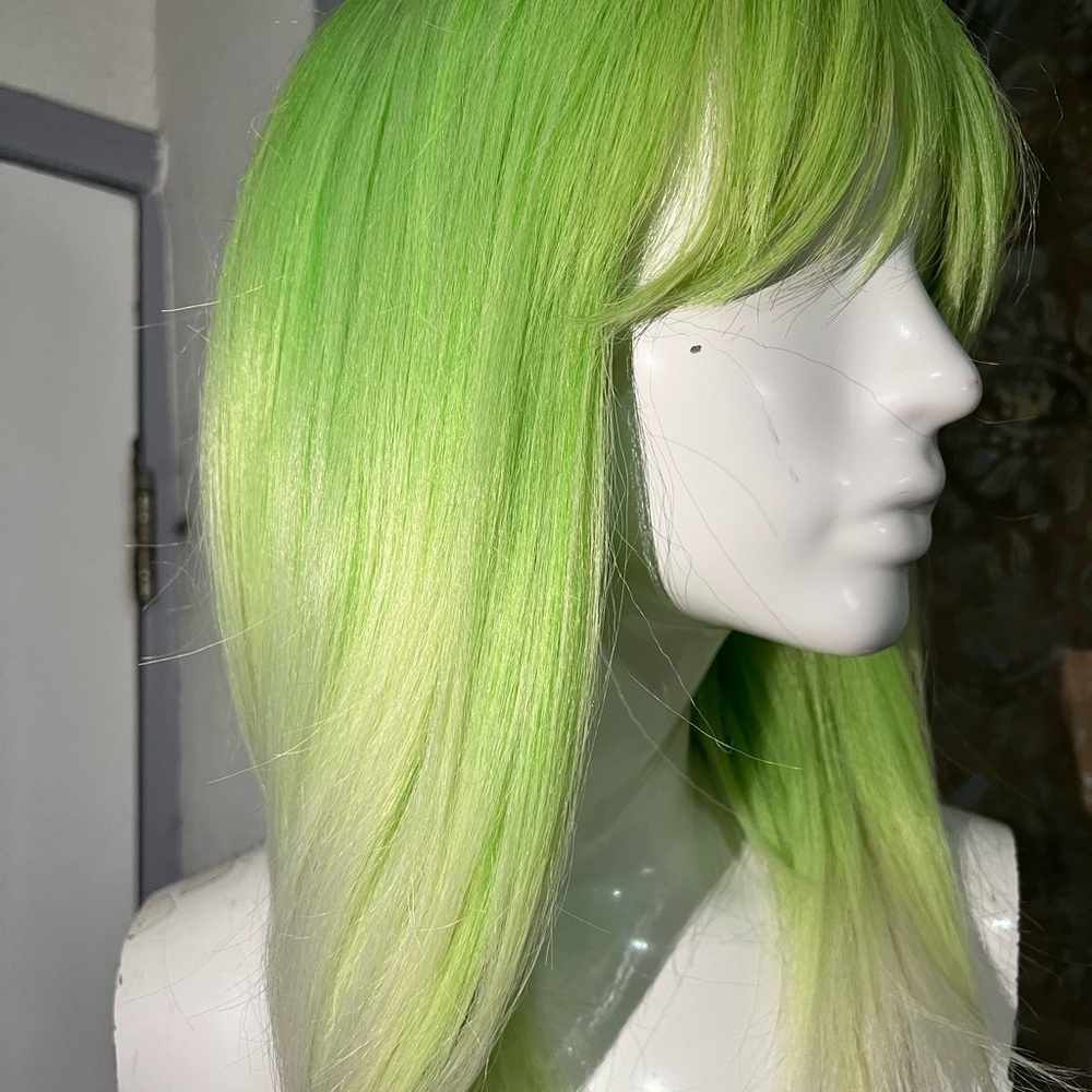 Vibrant Green Women's Wig